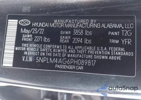 2023 Hyundai Elantra Sel из США, поврежденный, VIN 5NPLM4AG6PH089817